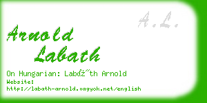 arnold labath business card